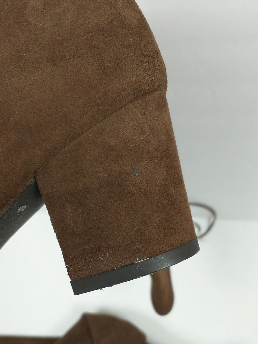 Stuart Weitzman Over-the-Knee Thighland Suede Leather Boots Womens 7.5 Brown